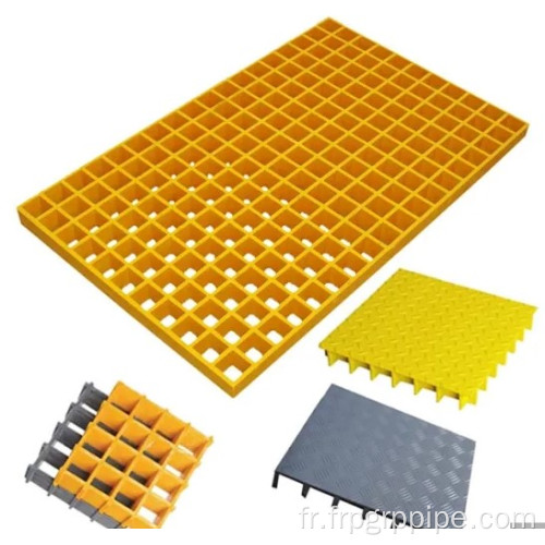 Taille de maille FRP Plastique composite le réseau de plancher moulé